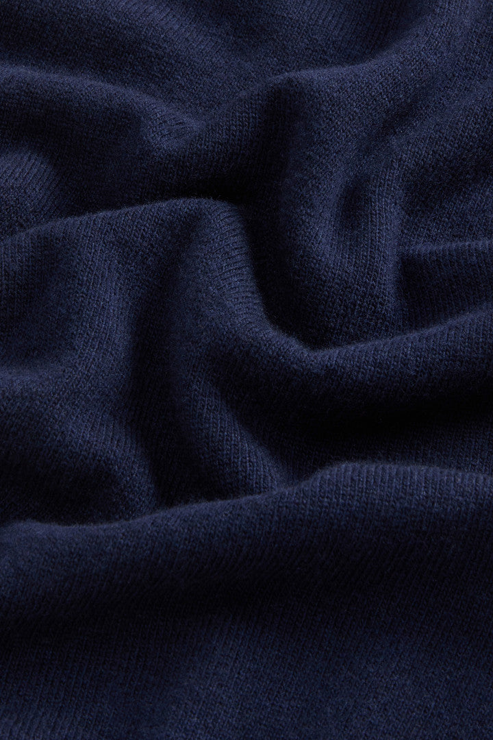 Pure Lambswool Turtleneck Sweater Melton Blue
