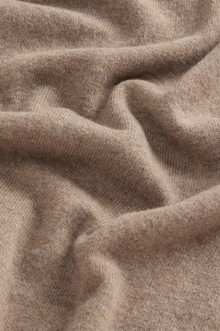 Pure Lambswool Turtleneck Sweater Mocha Meringue
