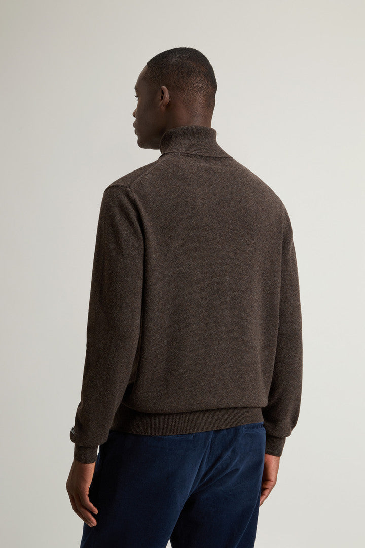 Pure Lambswool Turtleneck Sweater Falcon