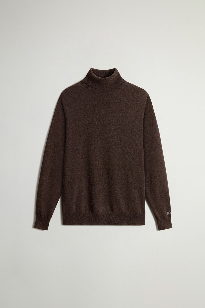 Pure Lambswool Turtleneck Sweater Falcon