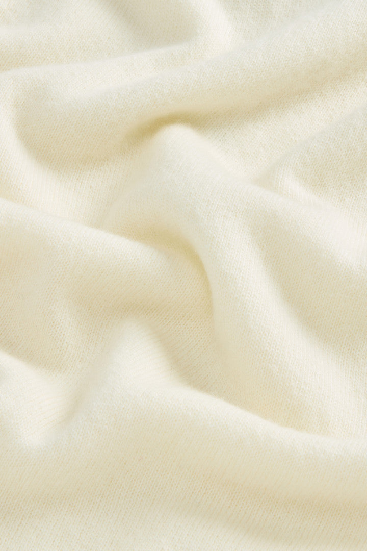 Pure Lambswool Turtleneck Sweater Milky Cream