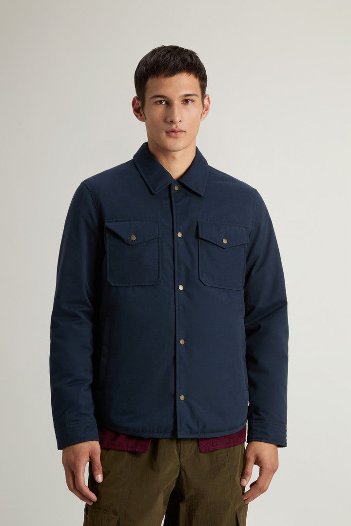 Mountain Cloth Overshirt Melton Blue
