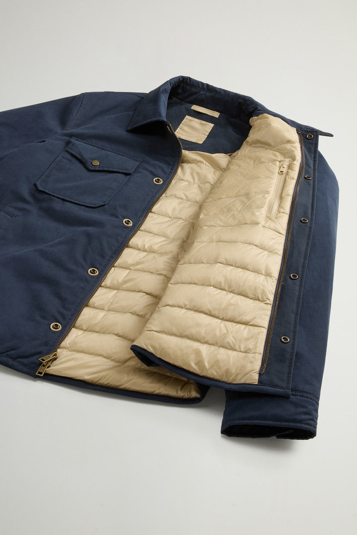 Mountain Cloth Overshirt Melton Blue