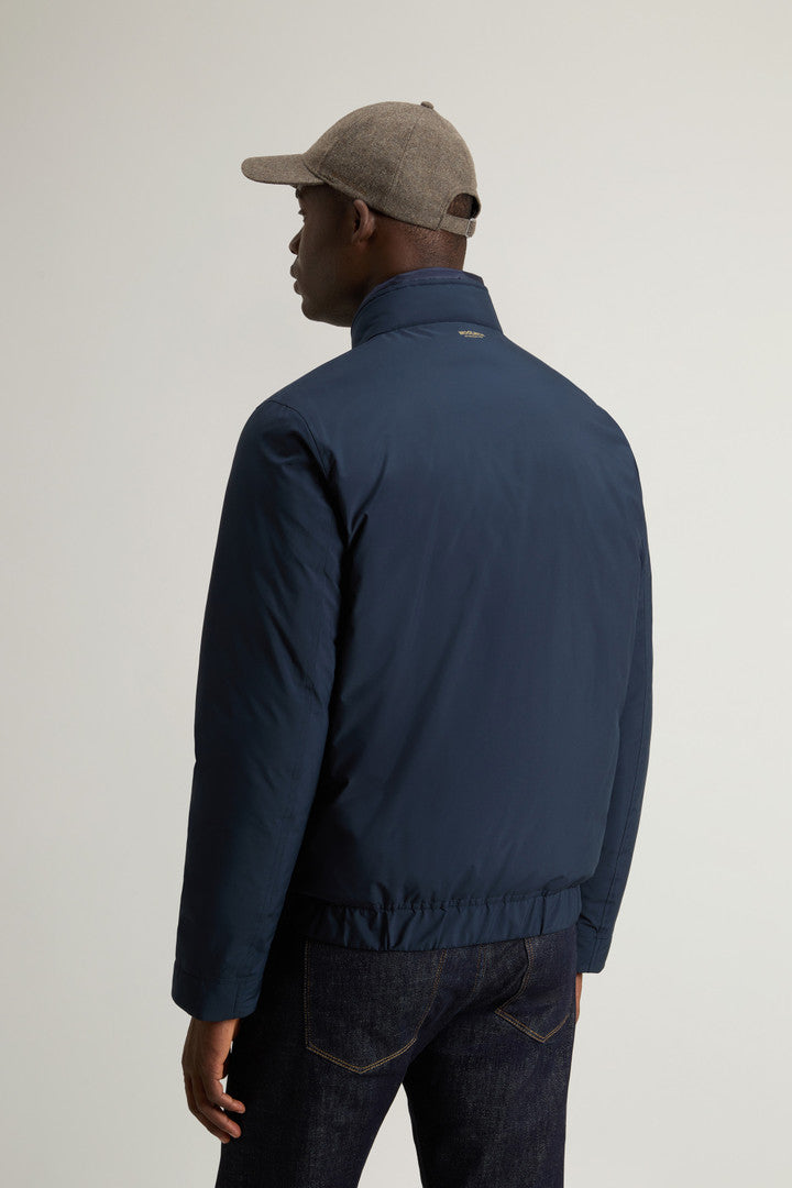 Padded Cloud Bomber  Melton Blue