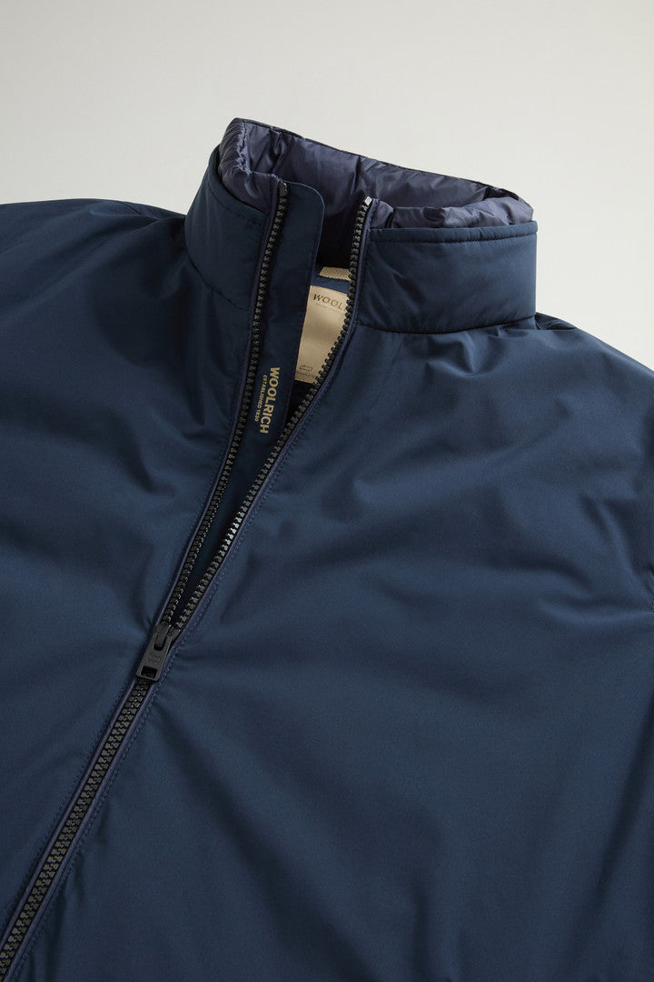 Padded Cloud Bomber  Melton Blue