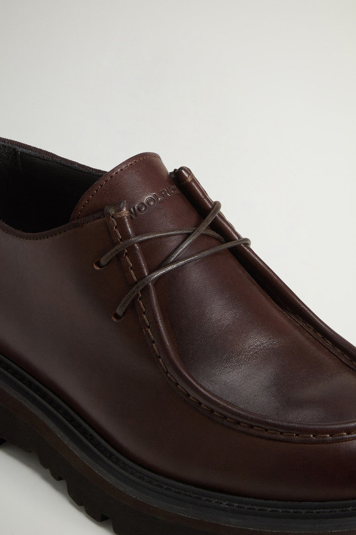 Upland Derby Shoes Dark Brown