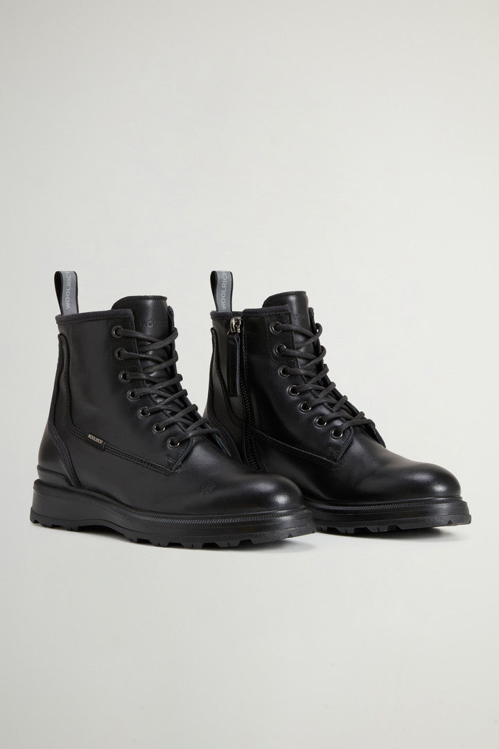 Grove Lace-Up Boots in Calfskin Leather